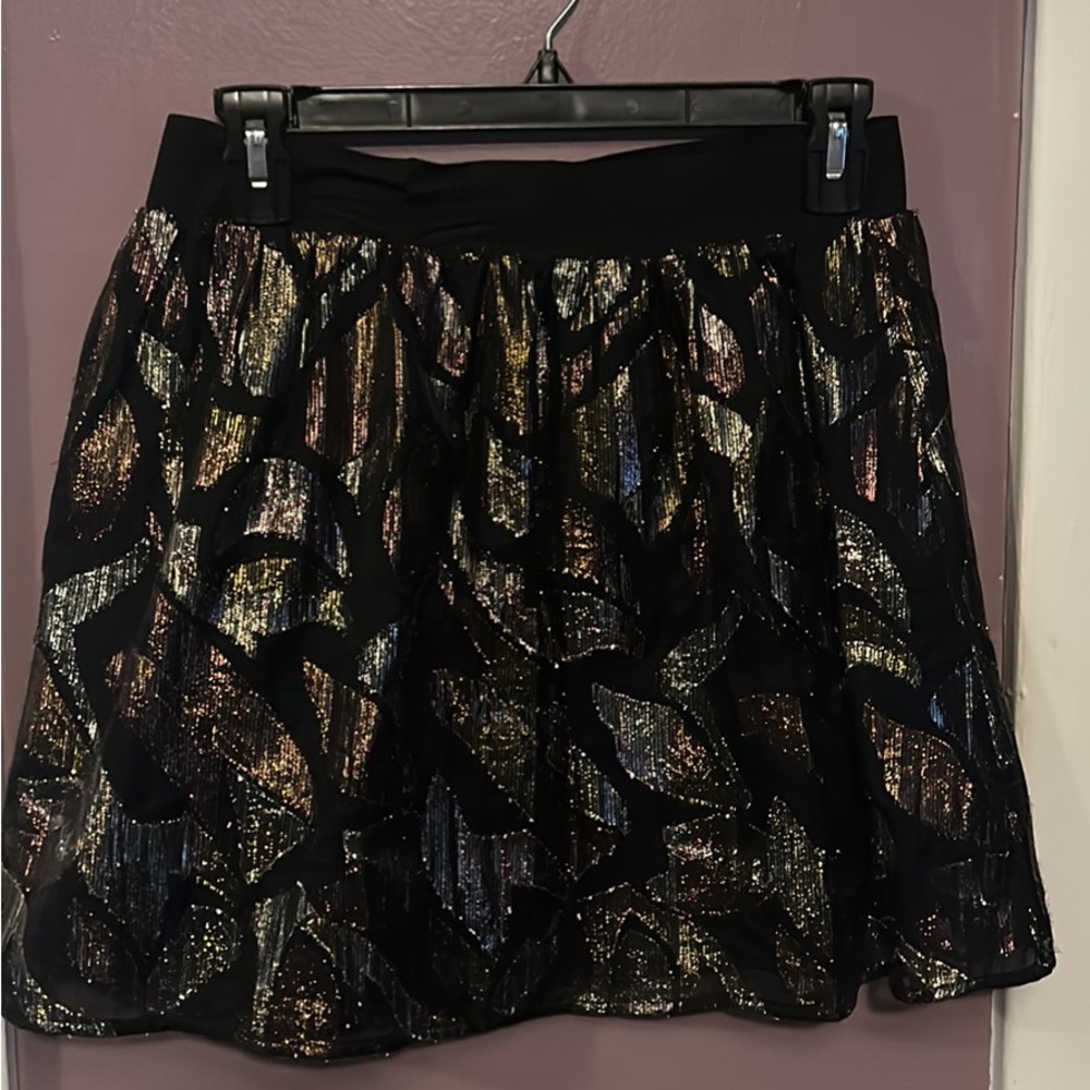 Free People Metallic Mini Skirt. Size M.